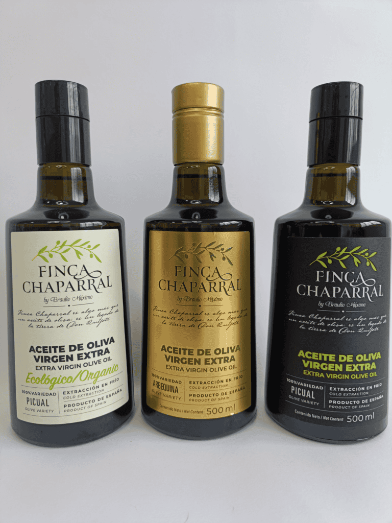 Botellas aove finca chaparral