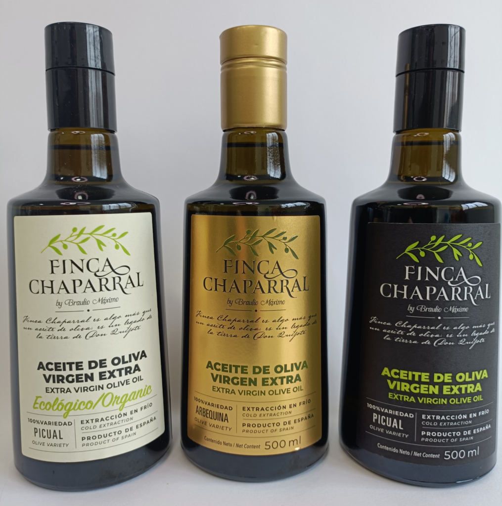 Botellas de aceite Finca Chaparral